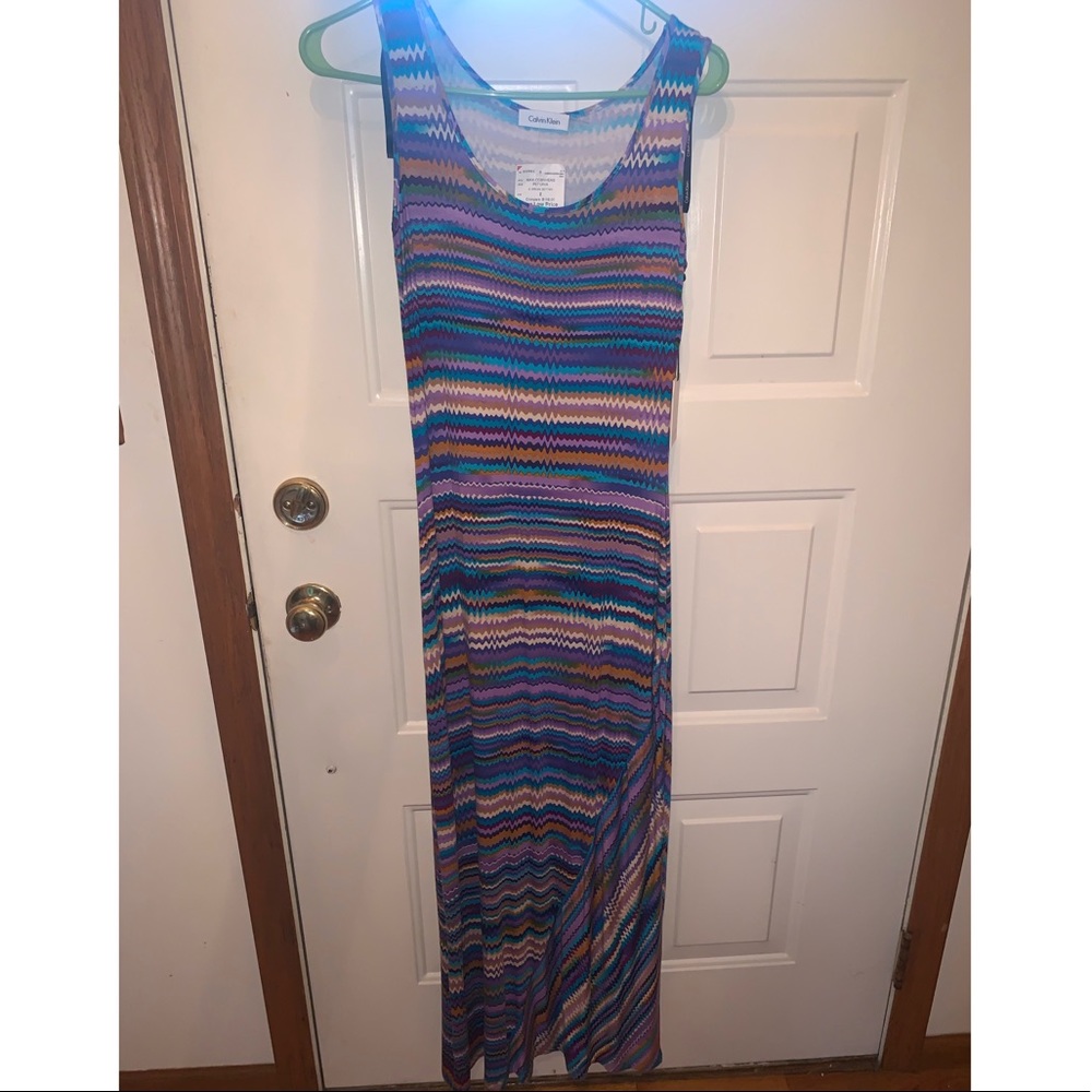 Calvin Klein Multi-Color Maxi Dress